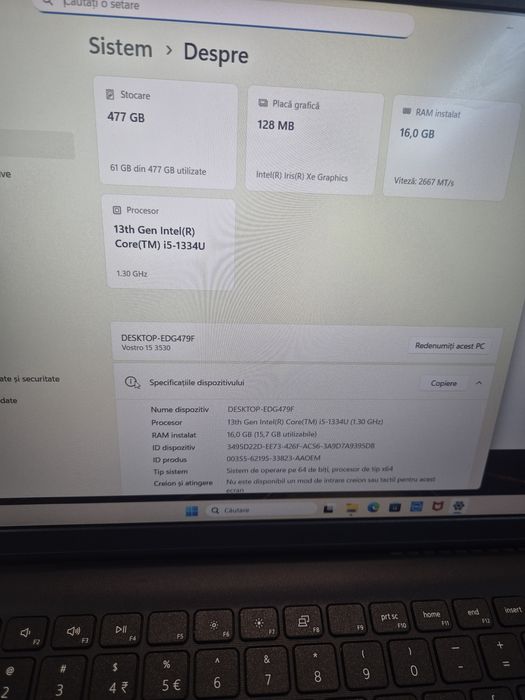 Dell Vostro 15" 16gb RAM 512gb SSD