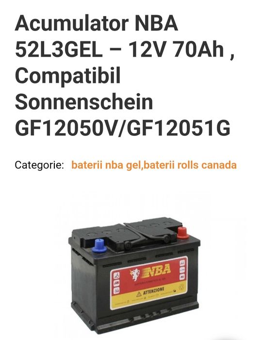 Acumulatori pentru carucior electric