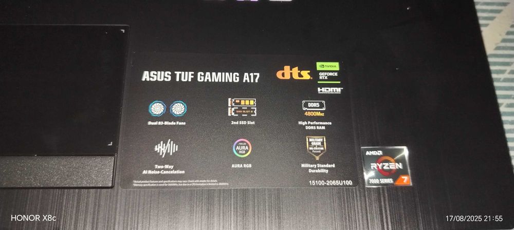 Noutbuk Asus TUF gaming A17