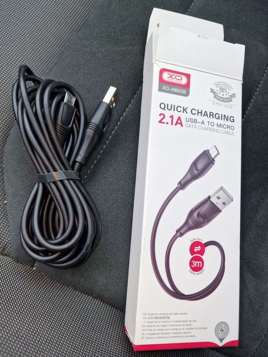 Cablu usb-micro usb lungime 3m / negru