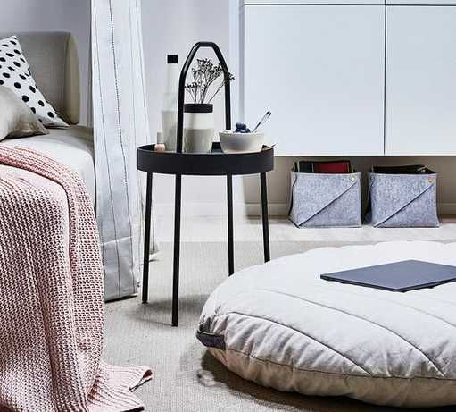 Set 2 masute IKEA BURVIK - Negre - Pret pachet