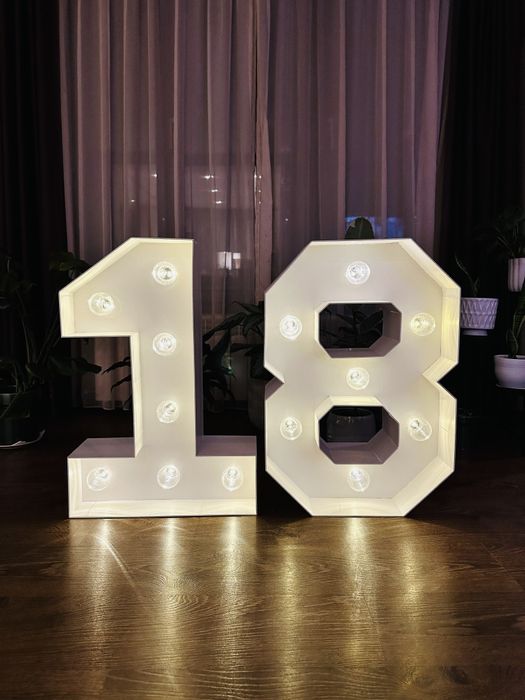 Светещи LED цифри 75см