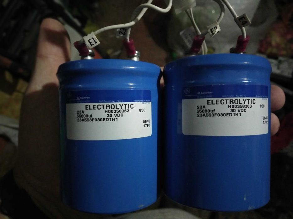 Конденсаторы электролитические б/у