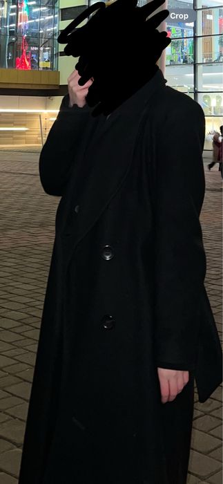 Черное пальто от Asos