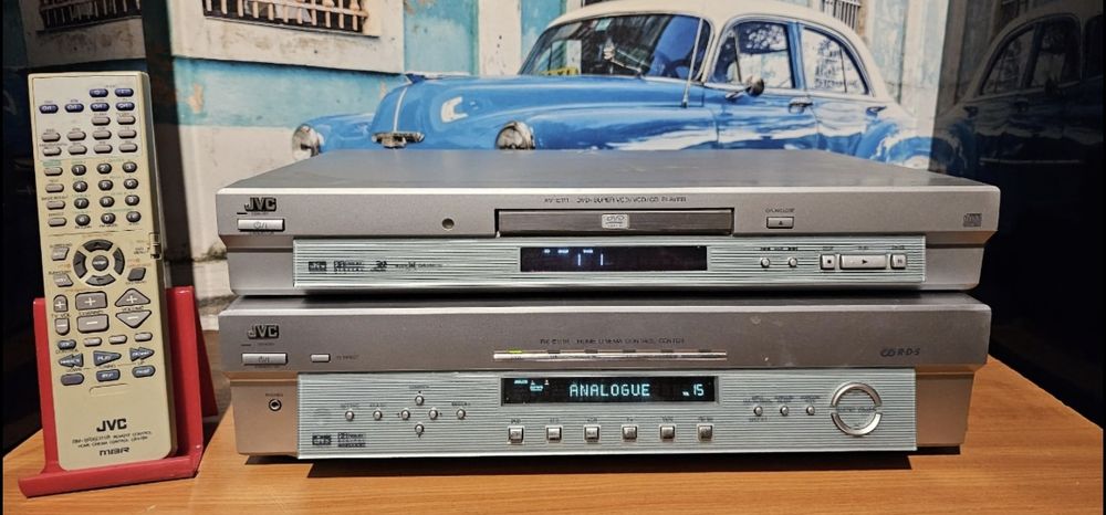JVC RX E 111 amplificator statie amplituner si JVC XV E 111 cd dvd