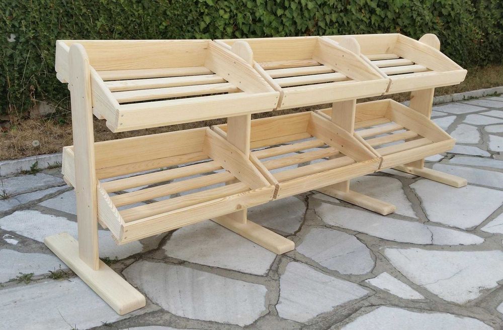 Стелажи от масив за хляб, плодове, зеленчуци и други изделия !