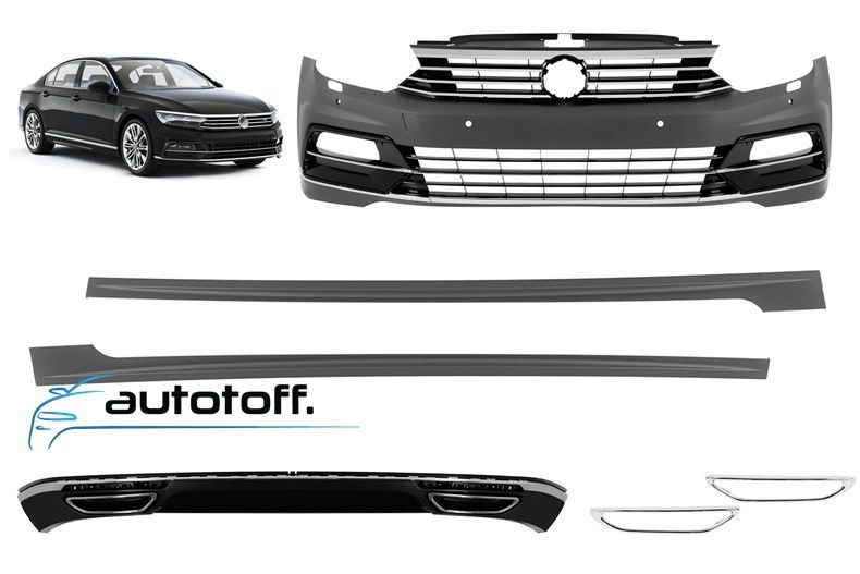 Pachet exterior compatibil cu VW Passat B8 (13-17) R-Line Design