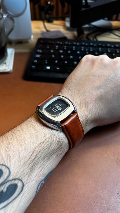 Lucerne Digital Ref. 12712 anii 70 Jump Hour Mecanic