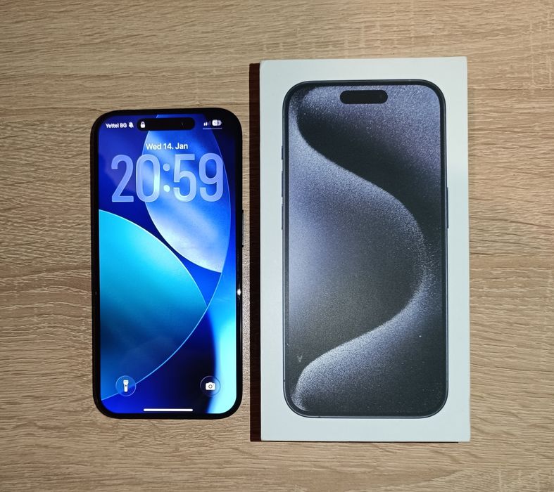 iPhone 15 Pro Blue Titanium