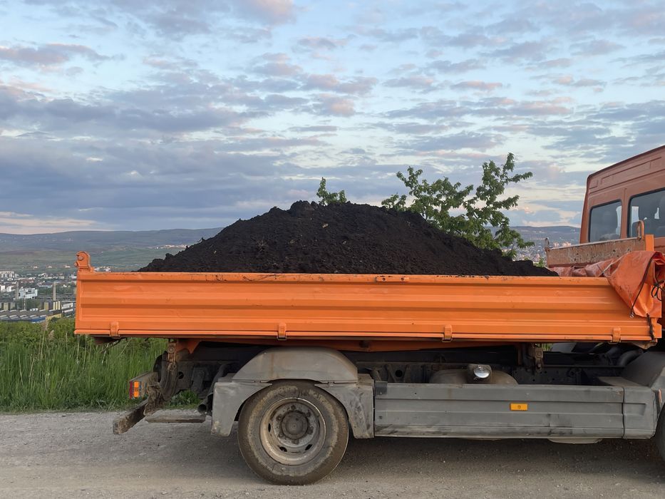 Pământ vegetal nisipos și negru pt amenajări curți și grădini