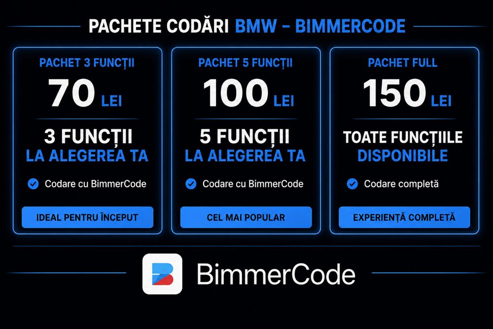 BimmerCode | Codari & Activari BMW