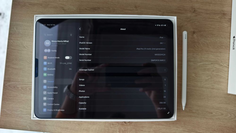 Apple iPad Pro 11" (2020) 256GB WiFi Silver + Apple Pen