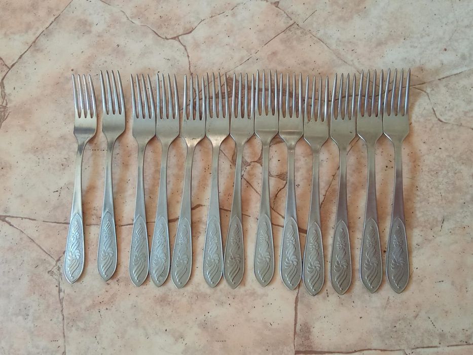 Вилки СССР новые алюминиевые 60шт