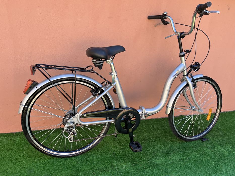 Като Нов Сгъваем Велосипед SVENNY 24цола  6 скор.