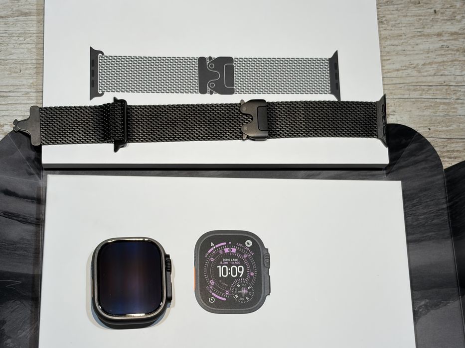 Apple Watch Ultra 3 Titanium milanese loop band