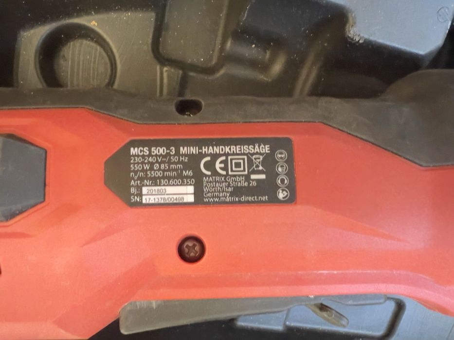 Mini fierastrau circular MCS 500-3 550w