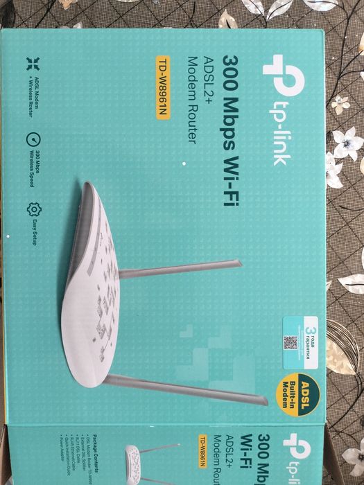 tp-link 300 Mbps Wi-Fi ADSL2+ Modem Router TD-W8961N