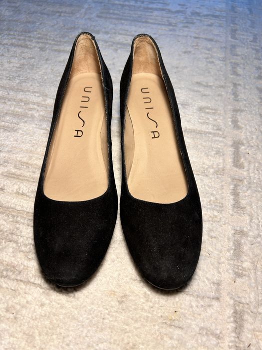 Замшевые туфли Unisa, Испания, 38.5, черные