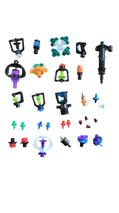 Труба ПНД и капельницы микродождеватели для капельного полива