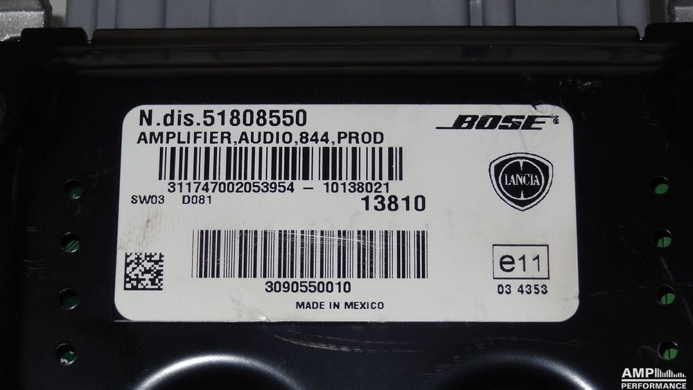 Ремонт усилвател BOSE за Alfa Romeo, Lancia, Opel , Infinity, Renult,