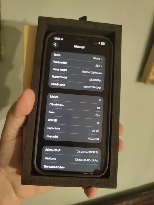 iPhone 12 Pro Max 128gb Neverlocked Gold Fisurat