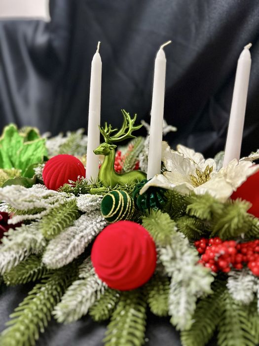 Aranjament masa craciun cadou