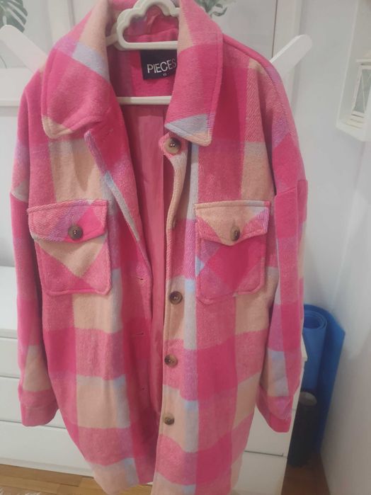 Дамско палто розово