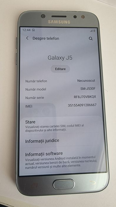 Vând Samsung J5 2017 bleu