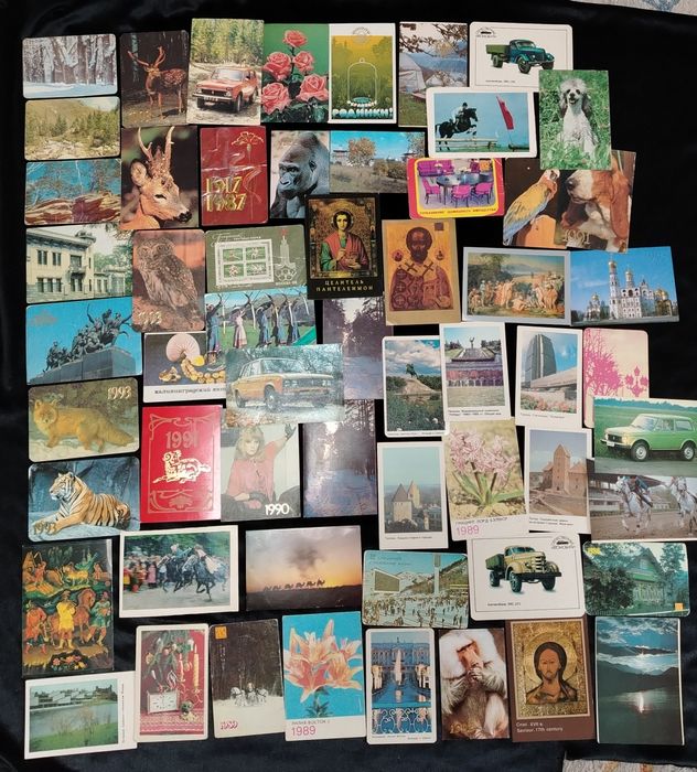 Календари СССР и начала 90х.