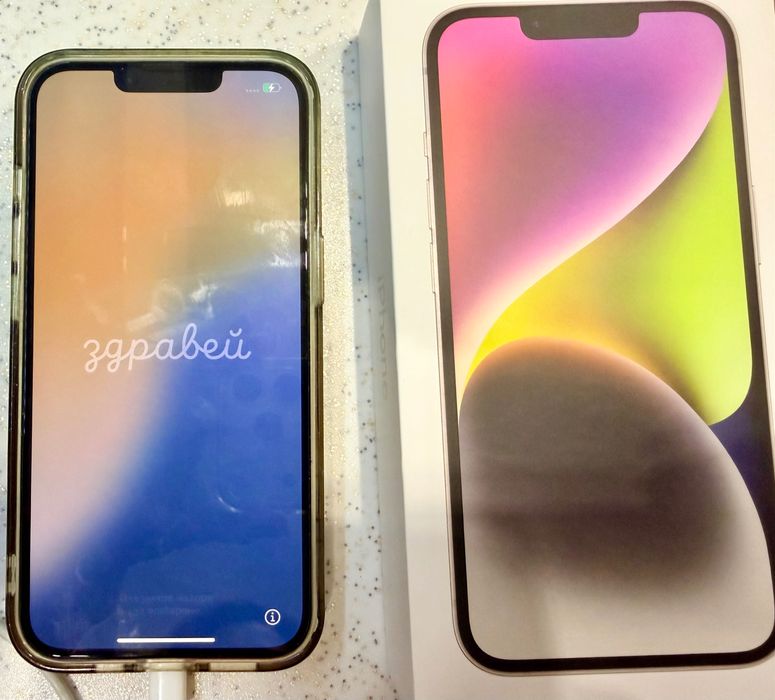 iPhone 14 Starlight , 256 GB, много добро състояние