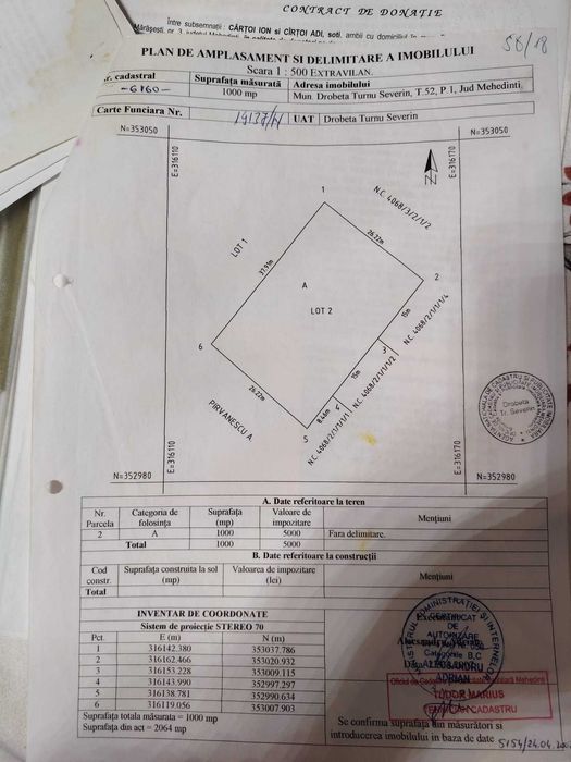 Teren 1000 mp langa Centura- PUZ in lucru