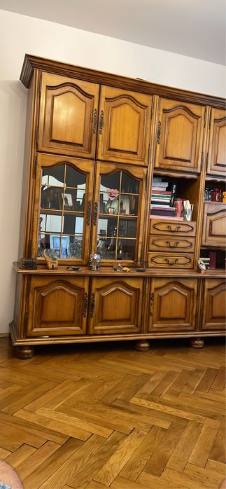 Vand mobila living stejar lemn masiv / MDF