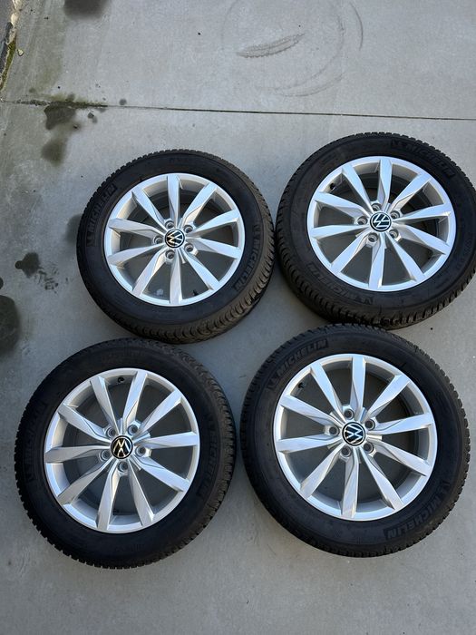 Roti Complete iarna Dijon Michelin Alpin215 55 17 VW T-Roc Tiguan Passat