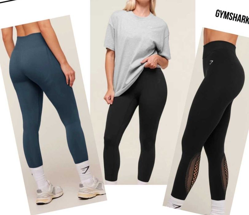 Клинове спортни Nike, Gymshark и други в комплект за спорт Нови, 7 бр, р-ри XS, M, L. с цени