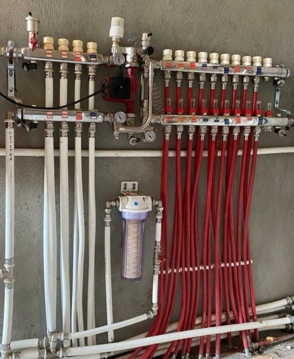 Отопление,  тёплый пол монтаж