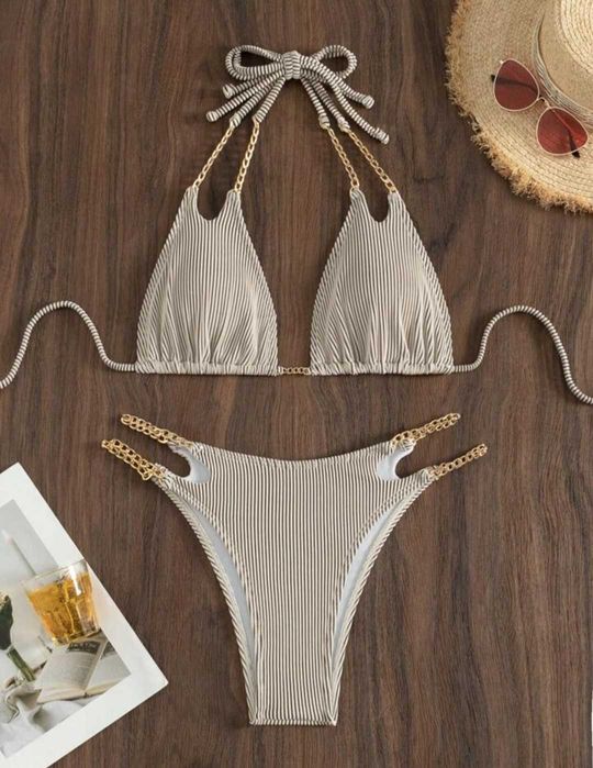 Нов бански от две части с верижки