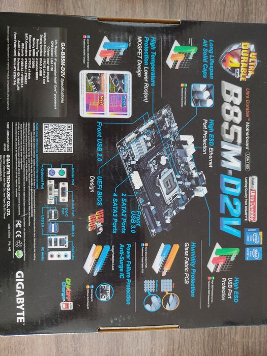 Материнская плата Gigabyte b85m-d2v