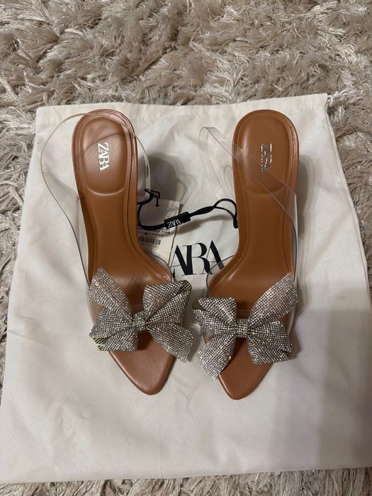 Сандали на висок ток, ZARA, чисто нови, 37 номер