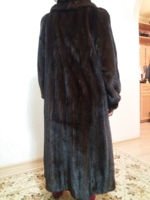 шуба норковая длинная