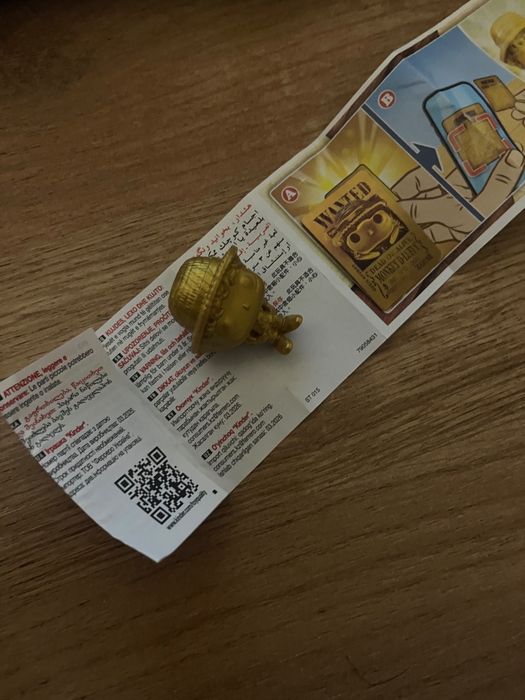 Monkey D Luffy золотой kinder joy