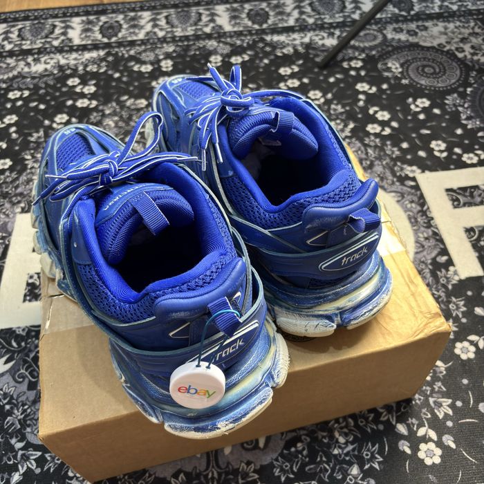 Balenciaga track faded blue