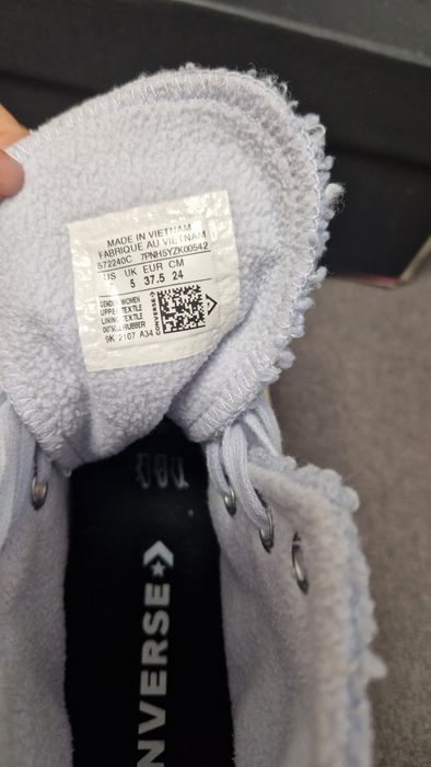 Converse Air force inalti nr 37 dar 24 cm
