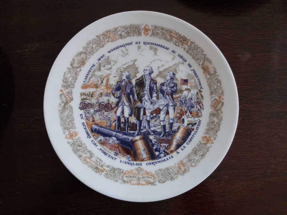 Unic Serviciu masa 6 farfurii portelan Limoges, PIESA COLECTIE