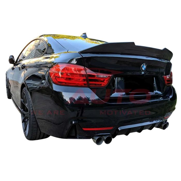 Спойлер лип за багажник на BMW 4 Series F36 - PSM , черен гланц