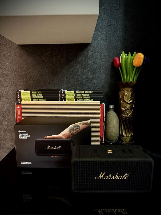Boxa portabila marshall middleton  boxa marshall middleton bluetooth
