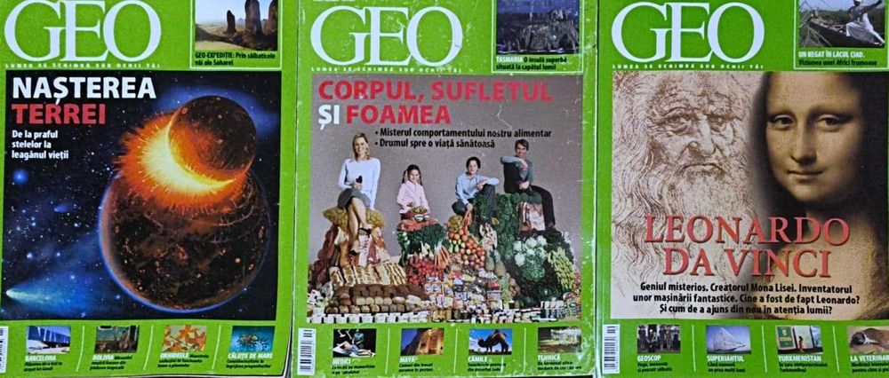 Reviste „Știință pentru toți”, „Descoperă” și „Geo”