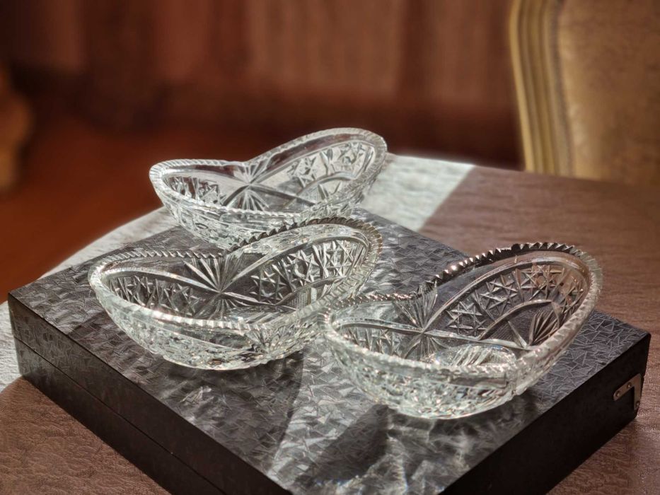 Хрустальные салатницы, винтаж