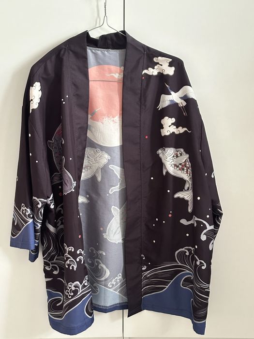 Хаори с рисунком без пояса