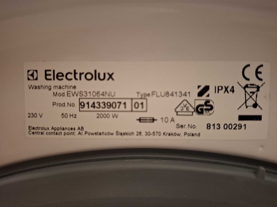 Пералня Electrolux EWS31064NU за части