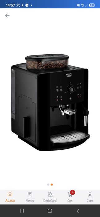 Vand expresor cu rasnita de cafea Boabe